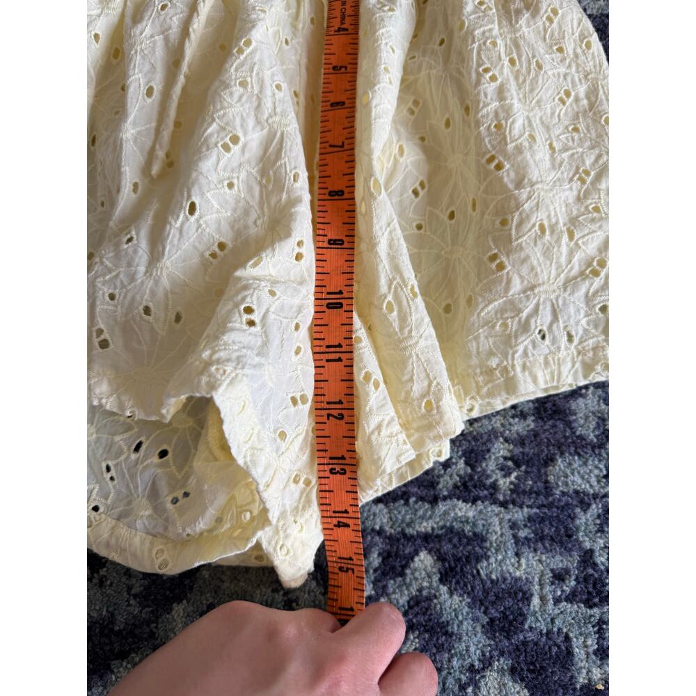 Seven Wonders Yellow Floral Eyelit Cutout Matching Set Preppy Summer Vacation - Picture 14 of 14
